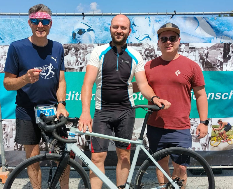 Erfolgreiche Teilnahme der Didaktik Biologie und Chemie am TenneT Powertriathlon Trebgast 2025